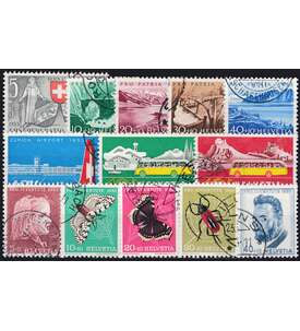 Schweiz 1953 gestempelt Nr. 580-592