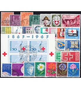 Schweiz 1963 gestempelt Nr. 764-790 Block 19