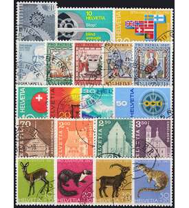 Schweiz 1967 gestempelt Nr. 850-869