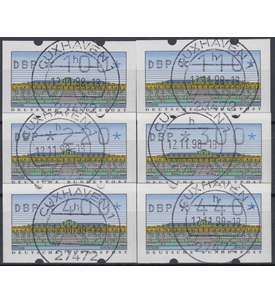 BRD Bund  ATM 2.1.1 VS3 gestempelt 100/110/220/300/400/440 Pfg. DBP normal