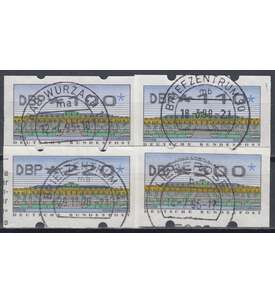 BRD Bund  ATM2.2.1 VS3 gestempelt    100/110/220/300 Pfg.           DBP+Wertziffern breit