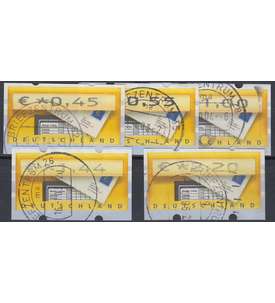 BRD Bund  ATM 5.1 VS4 gestempelt      045/055/100/144/220 Cent