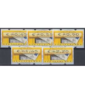BRD Bund  ATM5.1 VS9 gestempelt      045/055/090/145/220 Cent