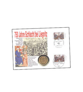 Numisbrief 750 Jahre Schlacht bei Liegnitz