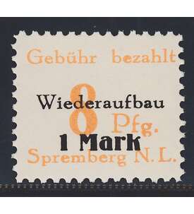 Dt. Lokalausgabe Spremberg Nr. 19 A III postfrisch Plattenfehler