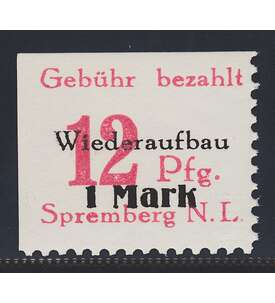 Dt. Lokalausgabe Spremberg Nr. 20 A II postfrisch Plattenfehler