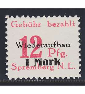 Dt. Lokalausgabe Spremberg Nr. 20 A III postfrisch Plattenfehler