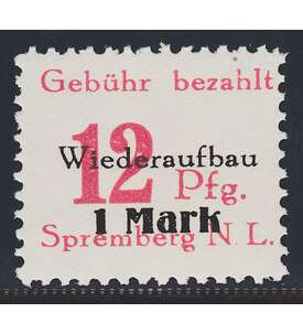 Dt. Lokalausgabe Spremberg Nr. 20 A VIII postfrisch Plattenfehler