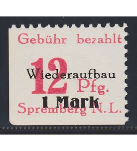 Dt. Lokalausgabe Spremberg Nr. 20 A XI postfrisch Plattenfehler