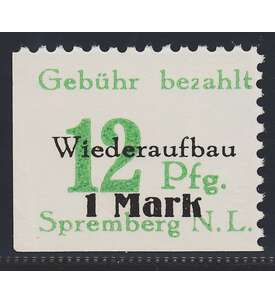 Dt. Lokalausgabe Spremberg Nr. 22 A XI postfrisch Plattenfehler