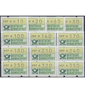 BRD Bund ATM 1.1 hu TS3 postfrisch ** 10/20/60/80/100/140/170/180/   210/240/250/320/350 Pfg.