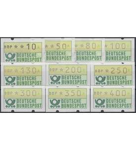 BRD Bund  ATM 1.1 hu TS7 postfrisch **   10/50/80/100/130/200/250/300/  350/400 Pfg.