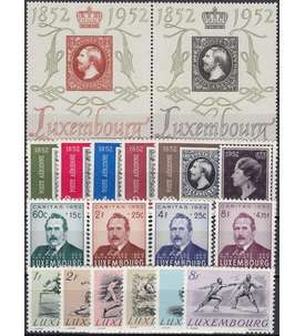 Luxemburg 1952 postfrisch      Nr. 488-504
