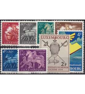 Luxemburg 1954 postfrisch      Nr. 523-530
