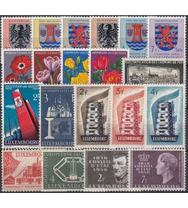 Luxemburg 1956 postfrisch      Nr. 547-566
