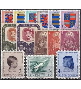 Luxemburg 1957 postfrisch      Nr. 567-580