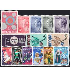 Luxemburg 1965 postfrisch      Nr. 709-722