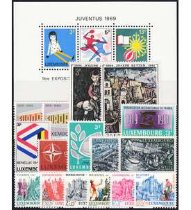 Luxemburg 1969 postfrisch      Nr. 785-803 Block 8