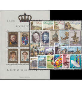 Luxemburg 1990 postfrisch      Nr. 1236-1262 Block 16