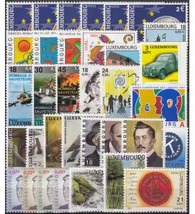 Luxemburg 2001 postfrisch ** Nr. 1524-1558