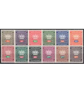 Liechtenstein Nr. D 45-56 postfrisch Dienstmarken 1968