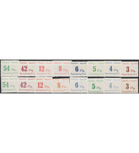 Deutsche Lokalausgabe Spremberg Nr. 7-14 A+B postfrisch **