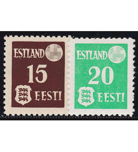 Deutsche Besetzung 1939/45 mit Estland Nr. 1+2 postfrisch