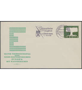 BRD Bund  Nr. 294 auf Brief Europa 1958