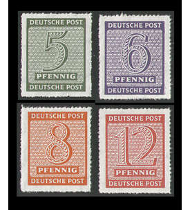 SBZ Nr. 116-119 DX postfrisch Postmeistertrennung