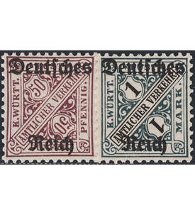 Deutsches Reich Dienstmarken postfrisch mit Nr. 63+64