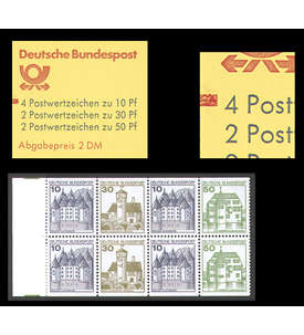 BRD Bund  Markenheft Nr. 22 II mZb Letterset mit Zhlbalken