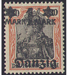 Danzig Nr. 41 III postfrisch Ohne Netzunterdruck