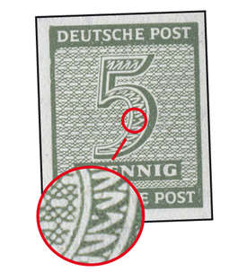 SBZ Nr. 116X I postfrisch ** Plattenfehler