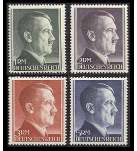 Deutsches Reich Nr. 799B-802B postfrisch Hitler 1-5 RM enge Zhnung