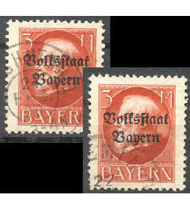 Bayern Nr. 130 IA+IIA gestempelt
