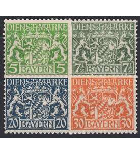 Bayern Dienstmarken postfrisch Nr. 17x, 22x, 25x, 28x