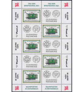 sterreich Nr. 2345 postfrisch Tag der Briefmarke 2001      Kleinbogen