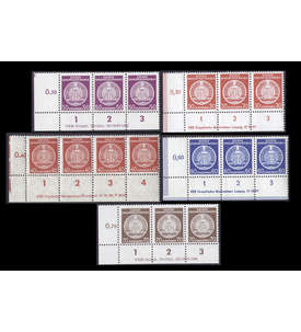 DDR Dienstmarken postfrisch 5 verschiedene  Druckvermerke