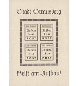 Deutsche Lokalausgabe Strausberg Block 2 II postfrisch