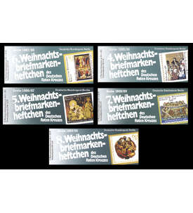 Berlin 5 Markenhefte Weihnachtsmarken 1985-1989 postfrisch **