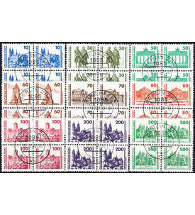 DDR Nr. 3344-3353 gestempelt Viererblock