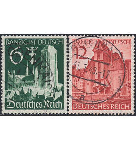 632-633 gestempelt Hakenkreuz und Hände 1936 Briefmarken für Sammler Goldhahn Deutsches Reich Nr