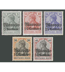 Deutsche Post in Marokko Nr. 35-37 und 39-40 postfrisch **