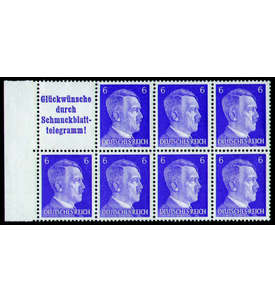 Dt. Reich Markenheftchenblatt Nr. 121 postfrisch Hitler