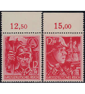Deutsches Reich Nr. 909-910 postfrisch **  Oberrandsatz