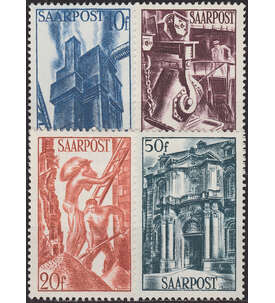 Saarland postfrisch ** mit Nr. 248-251