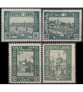 Polen Luboml Nr. II-V Probedrucke postfrisch