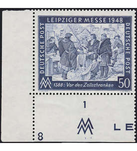 Alliierte Besetzung Nr. 967 Pl-Nr.8 postfrisch ** Plattennummer