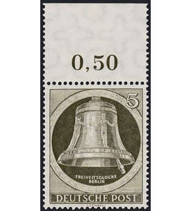 Berlin Nr. 82y postfrisch ** Oberrandstck Waagerechte Gummiriffelung