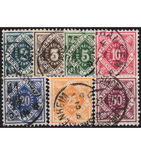 Wrttemberg Nr. 112-118 gestempelt